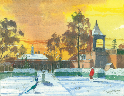 Christmas Arcade and Sundial